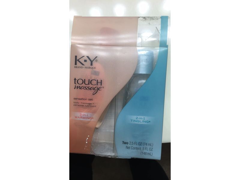 K-Y Brand, Touch Massage Sensation Set Body Massage+Personal Lubricant, 5  fl oz Ingredients and Reviews