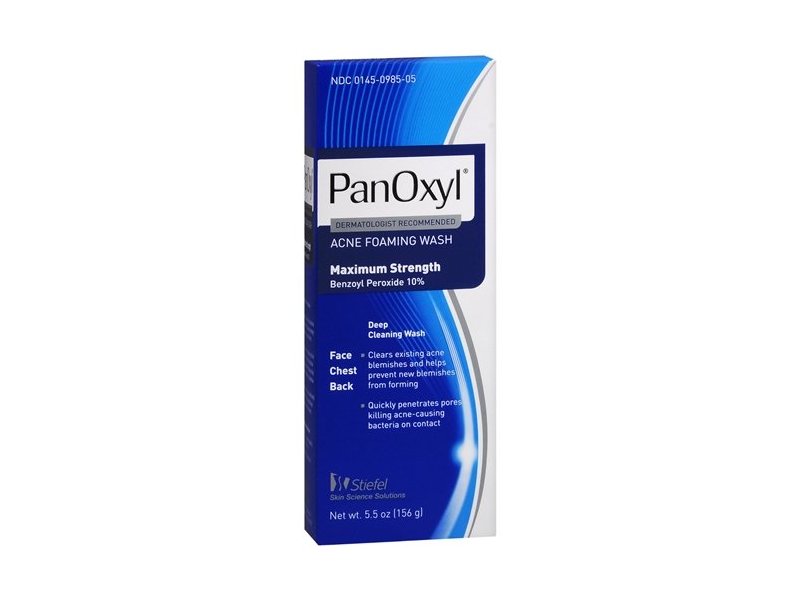 Panoxyl Acne Foaming Wash 10% Benzoyl Peroxide 5.5 Oz Panoxyl Acne Foaming Wash 10% Benzoyl Peroxide 5.5 Oz