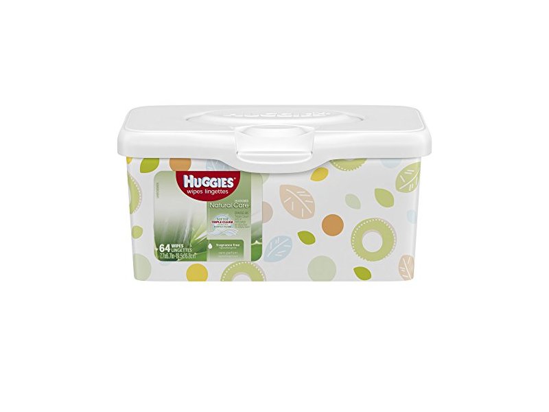 Huggies Natural Care PopUp Baby Wipes Tub, 64 Count (Packaging May