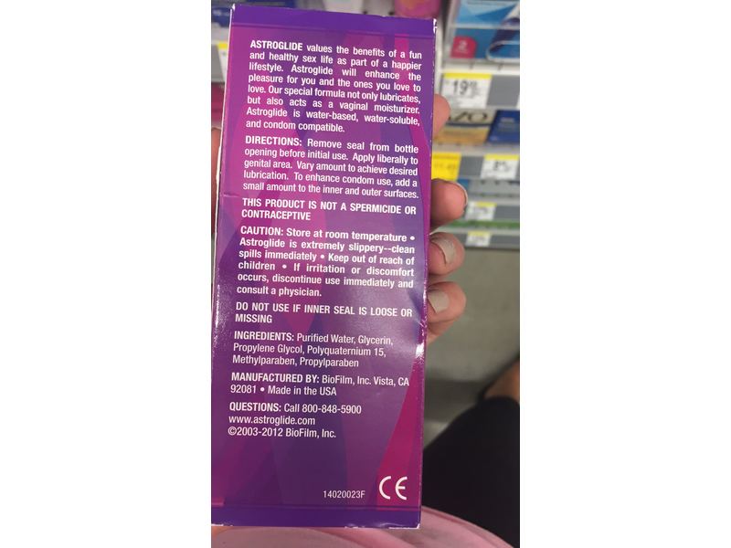 astroglide personal lubricant ingredients Astroglide Water-Based Liquid Personal Lubricant, 2.5 fl oz