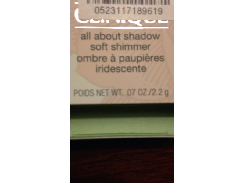 Clinique All About Shadow Soft Shimmer Single, shade=Sugar Cane