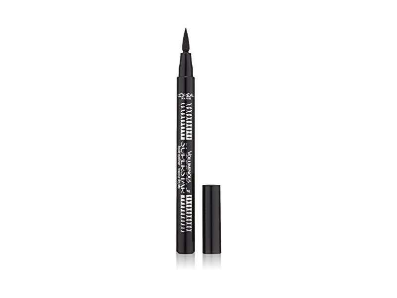L'Oreal Paris Cosmetics Voluminous Superstar Liquid Eye Liner, Black, 202 Black Noir, 0.056 oz/1.6 g