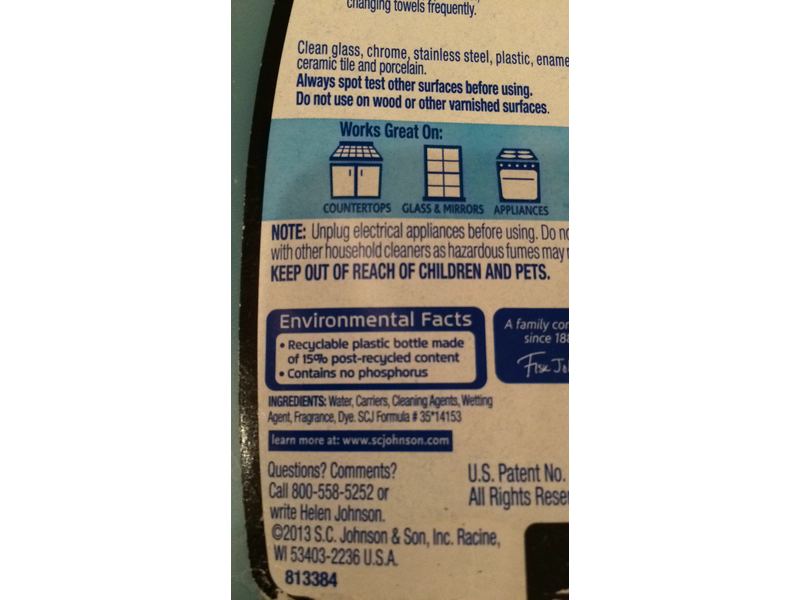 Windex Commercial Line Glass Cleaner, Original, 32 fl oz/946 mL