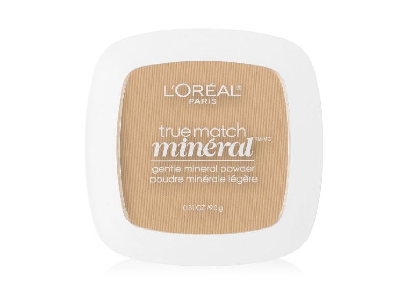 L'Oreal Paris True Match Mineral Pressed Powder, 406 Nude Beige, 0.31 oz/9 g