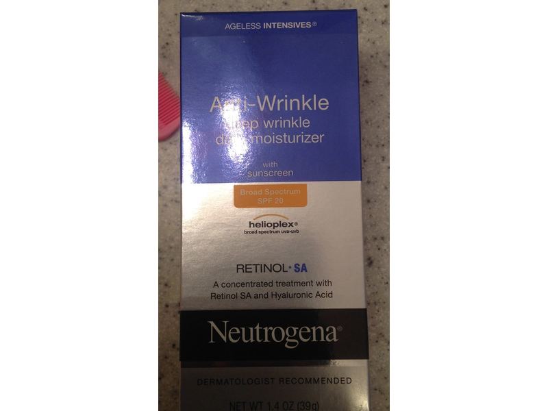 Neutrogena Anti Wrinkle Deep Wrinkle Daily Moisturizer, SPF 20, 1.4 oz/39 g
