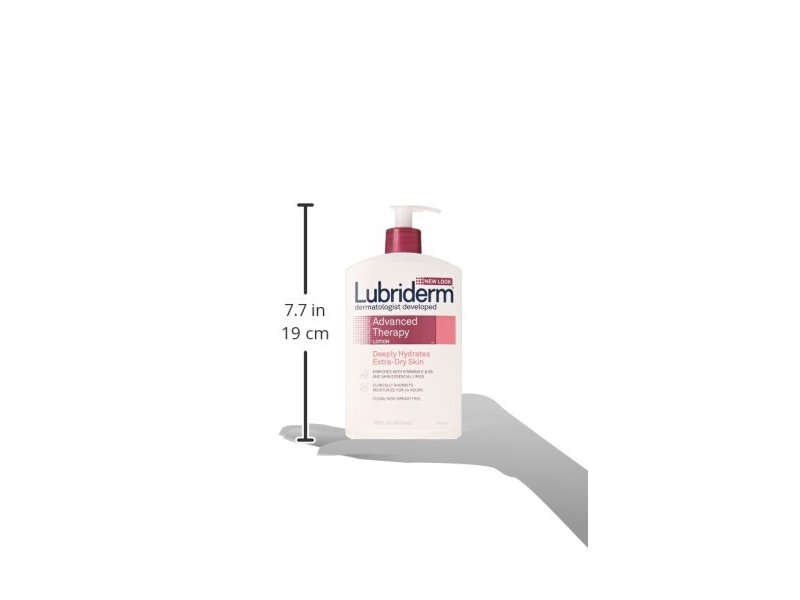 Lubriderm Advanced Therapy Lotion for Extra-Dry Skin, 16 oz / 473 mL (Pack of 2)