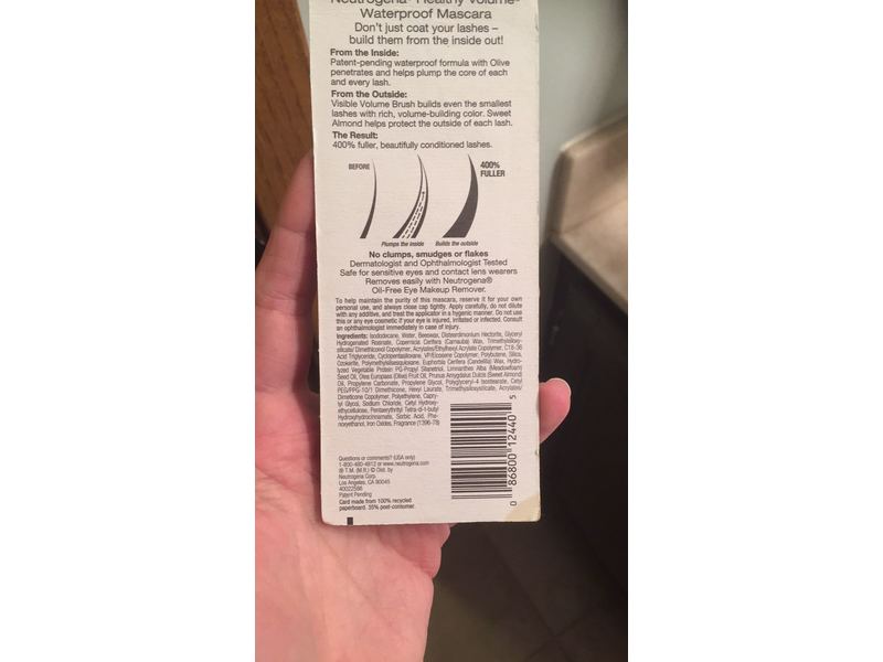 Neutrogena Healthy Volume Waterproof Mascara, Black Brown 08, 0.21 oz