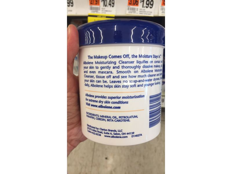 Albolene Moisturizing Cleanser, Fragrance Free, 6 oz/170 g