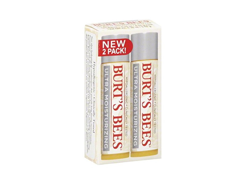 Burt's Bees Ultra Moisturizing Lip Balm, 2 ct