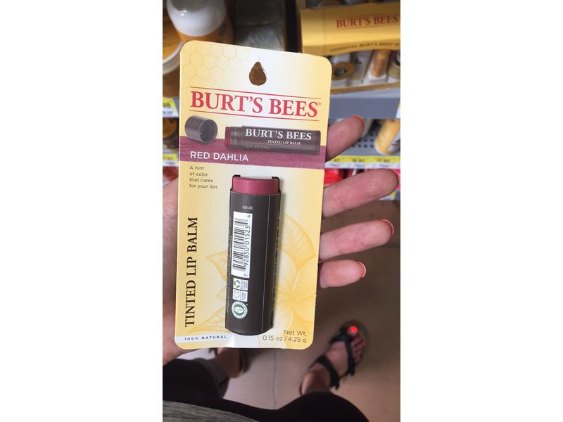 Burt's Bees Red Dahlia Tinted Natural Lip Balm Ingredients and Reviews
