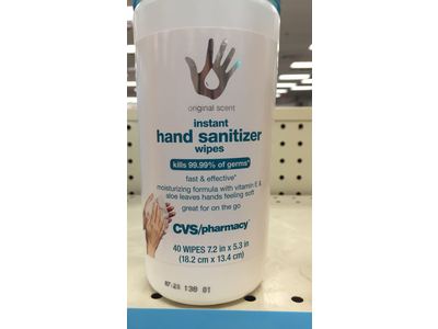 CVS Instant Hand Sanitizing Wipes Ingredients and Reviews