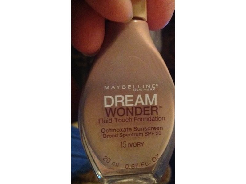 Maybelline New York Dream Wonder Fluid-Touch Foundation, Ivory, 0.67 Fluid Ounce
