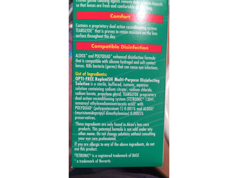Alcon Opti-Free Replenish Multi-Purpose Disinfecting Solution, 10 fl oz (300 mL)