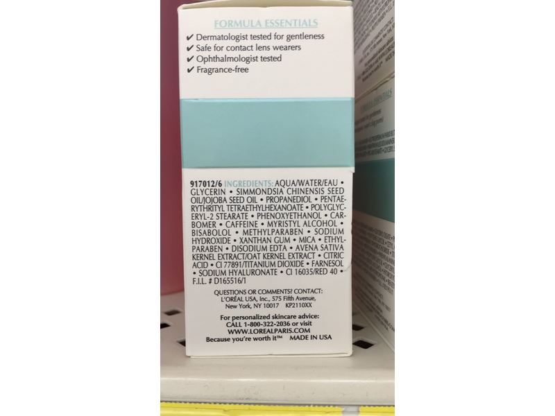 L'oreal LOreal Dermo-Expertise Eye Defense Gel, 0.5 oz (Pack of 2)