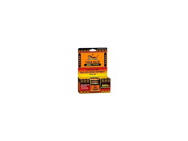 Tiger Balm Ultra Strength Pain Relieving Ointment/Sports Rub (Non