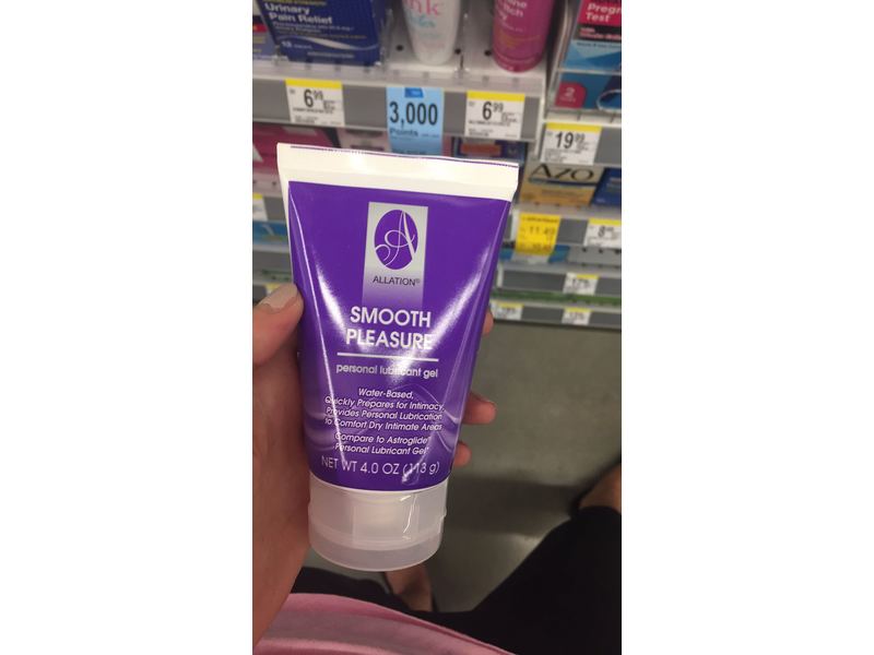 Allation Smooth Pleasure Personal Lubricant Gel, 4.0 oz Ingredients and  Reviews