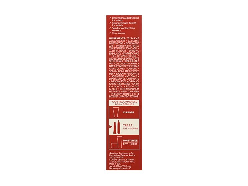 L'Oreal Paris Skin Care Revitalift Volume Filler Eye Treatment, 0.5 fl oz/15 m