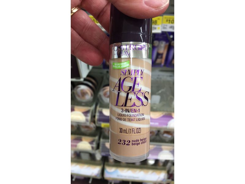 CoverGirl Plus Olay Simply Ageless 3-In-1 Foundation, Nude Beige, 0.086 Pound