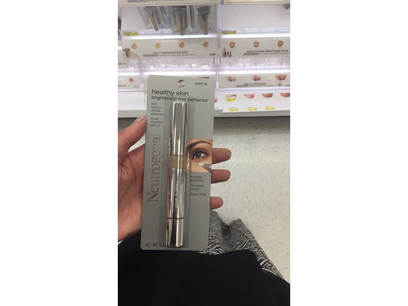 Neutrogena Healthy Skin Brightening Eye Perfector Broad Spectrum SPF 25, Buff 09, 0.17 oz