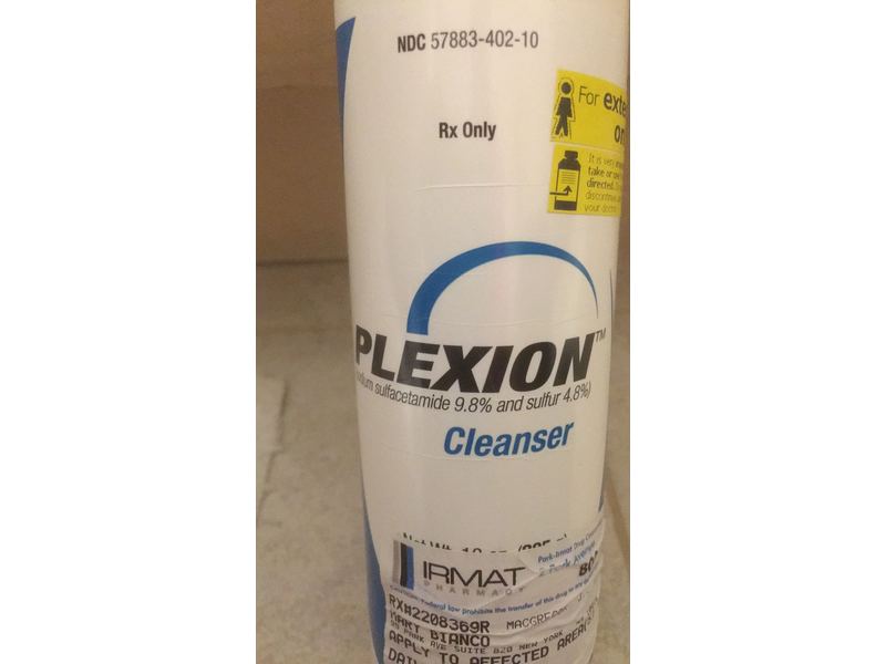 Plexion (sodium sulfacetamide USP 9.8% and sulfur USP 4.8%) Topical Cleanser, 10 oz/285 g, Mission Pharmacal Company (RX)